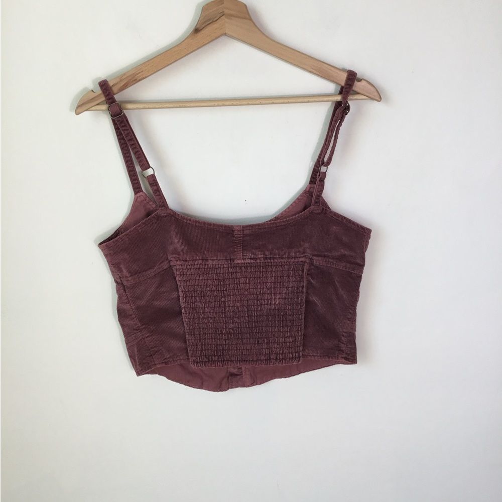 Pilcro Brown Corduroy Corset Tank Top - Picture 3 of 8